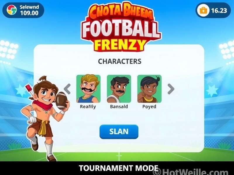 Chhota Bheem Football Frenzy tournament mode